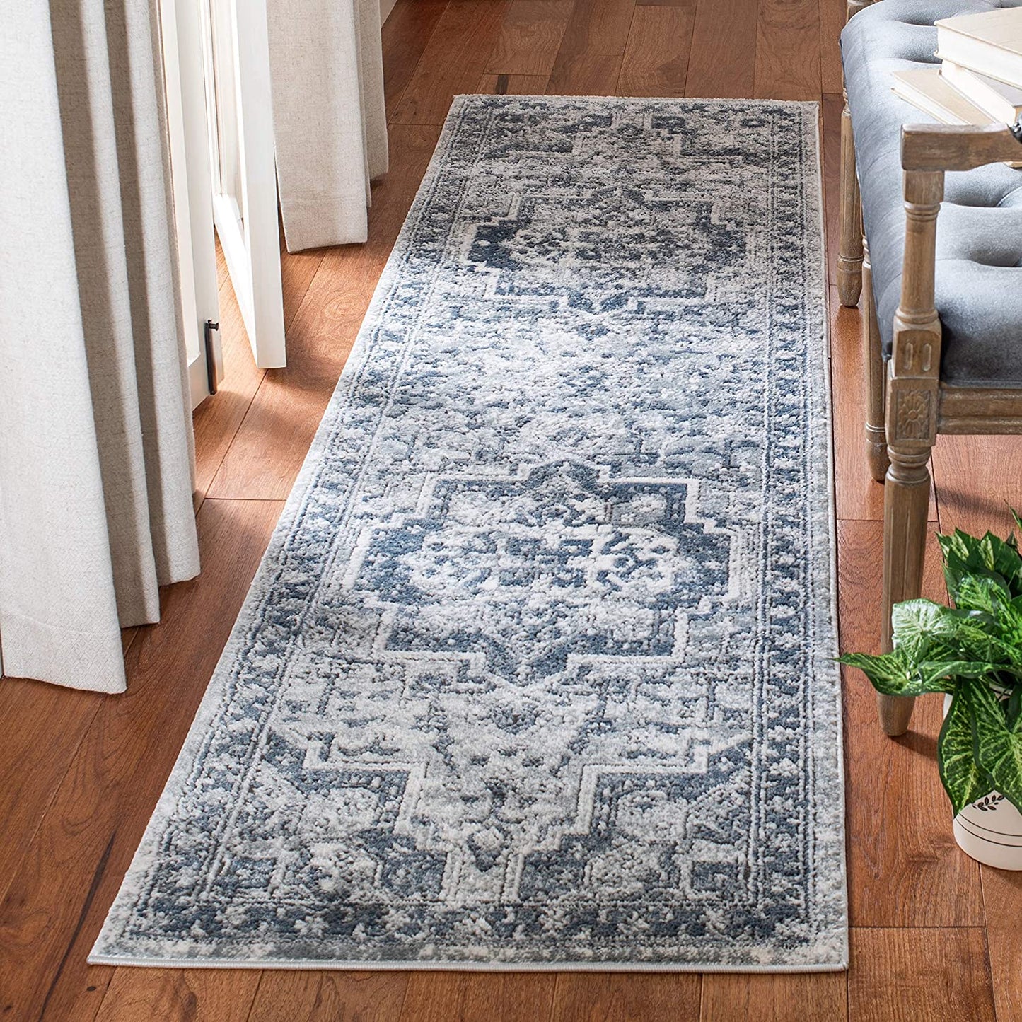Area Rug Navy / Ivory