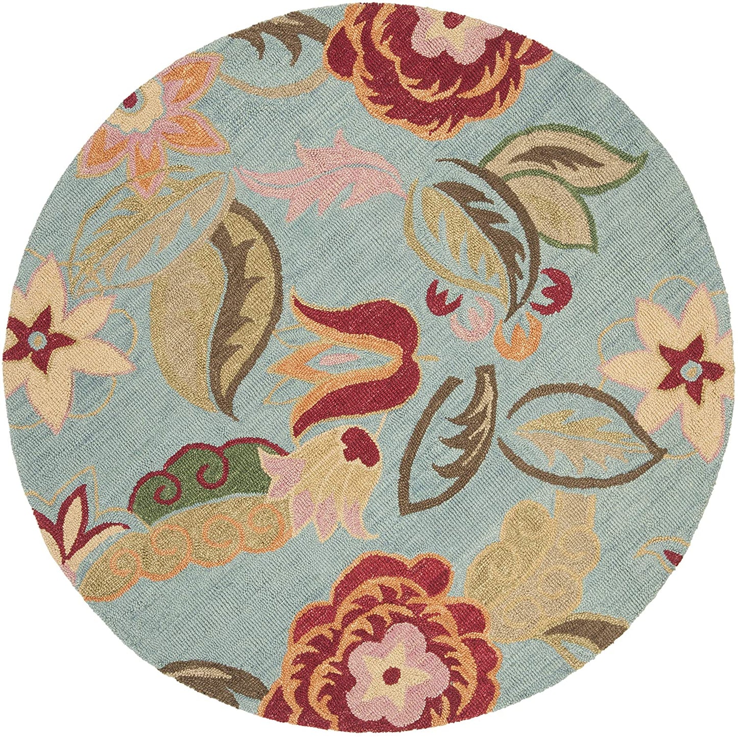 Handmade Premium Blossom Multi Wool Soft Area Rug