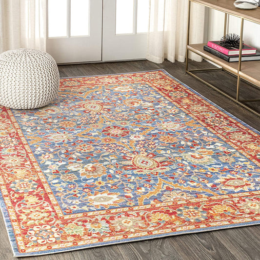 Irving Persian Plum/Terracotta Soft Area Rug