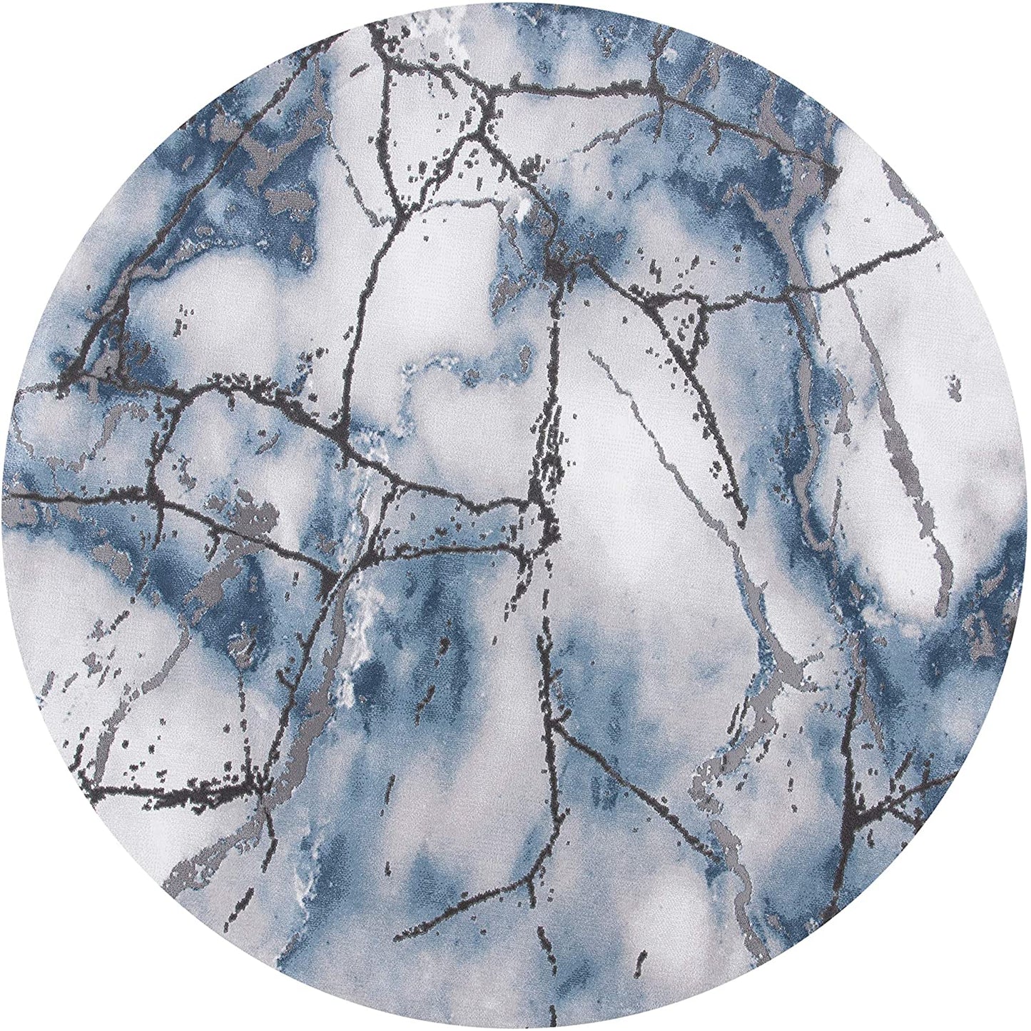 Collection CFT877L Area Rug, Grey/Blue