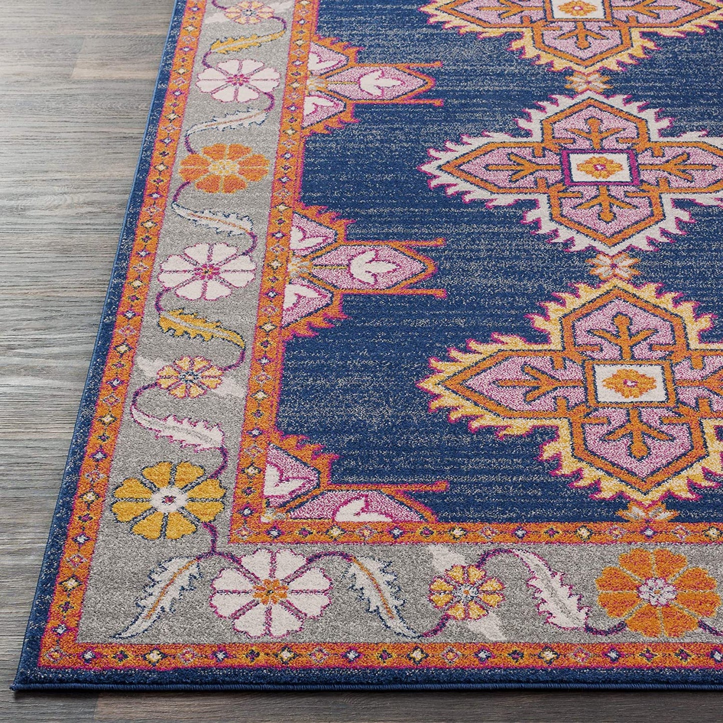 Elodia Soft Area Rug Dark Blue