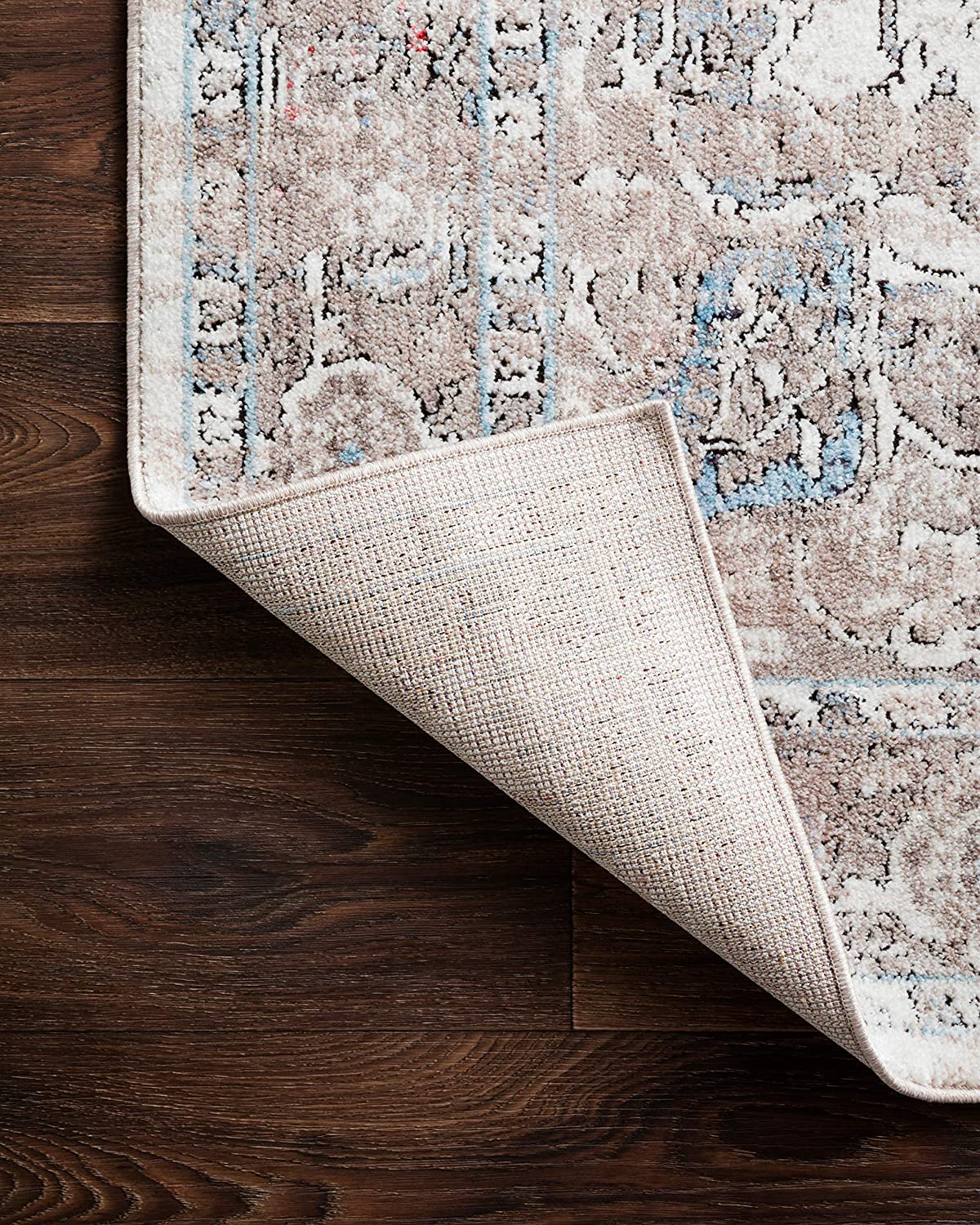 Dante Collection Soft Area Rug Ivory/Stone