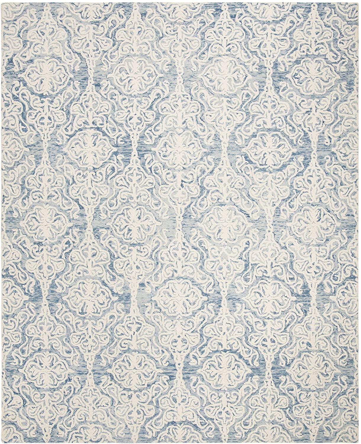Blossom Handmade Premium Wool Soft Area Rug, Beige / Ivory