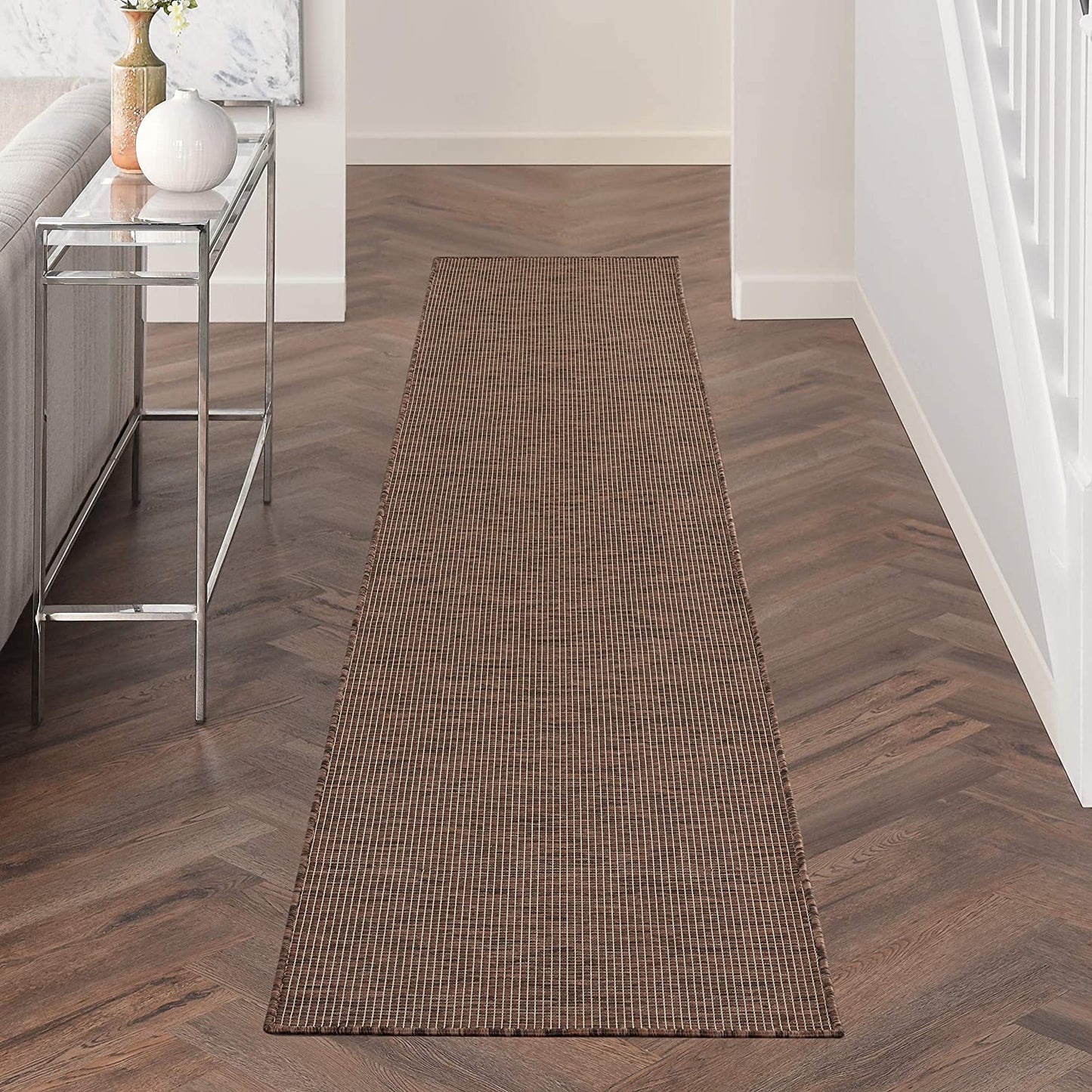 Flat-Weave Indoor/Outdoor Natural Soft Area Rug