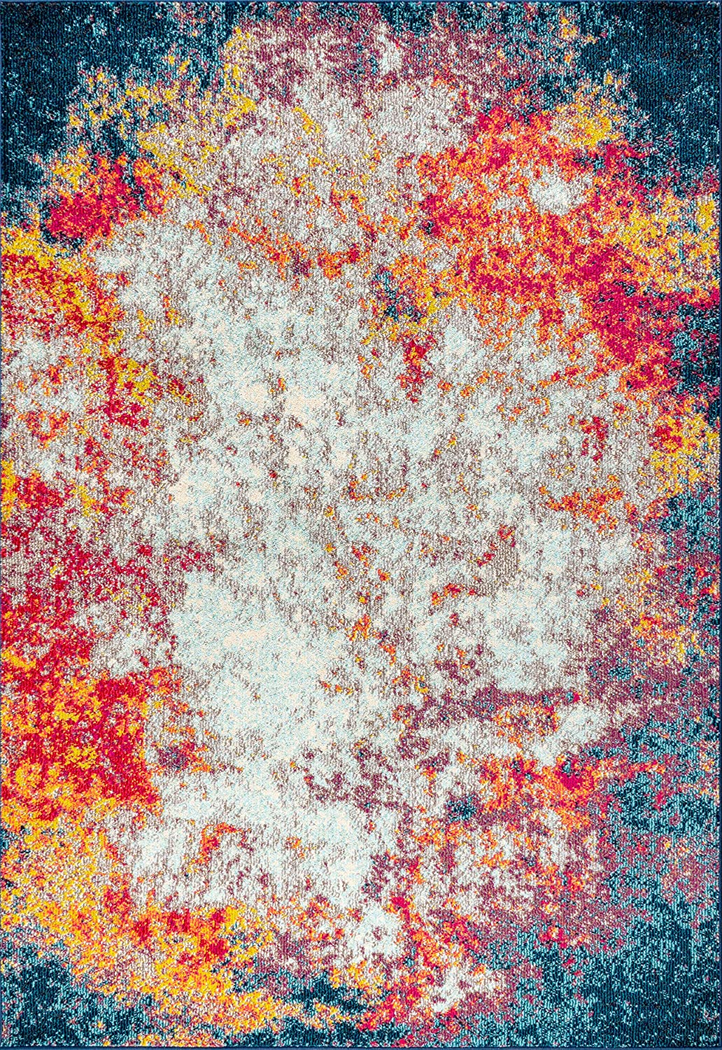 JONATHAN Y Contemporary POP Modern Abstract Multi/Yellow soft Area Rug