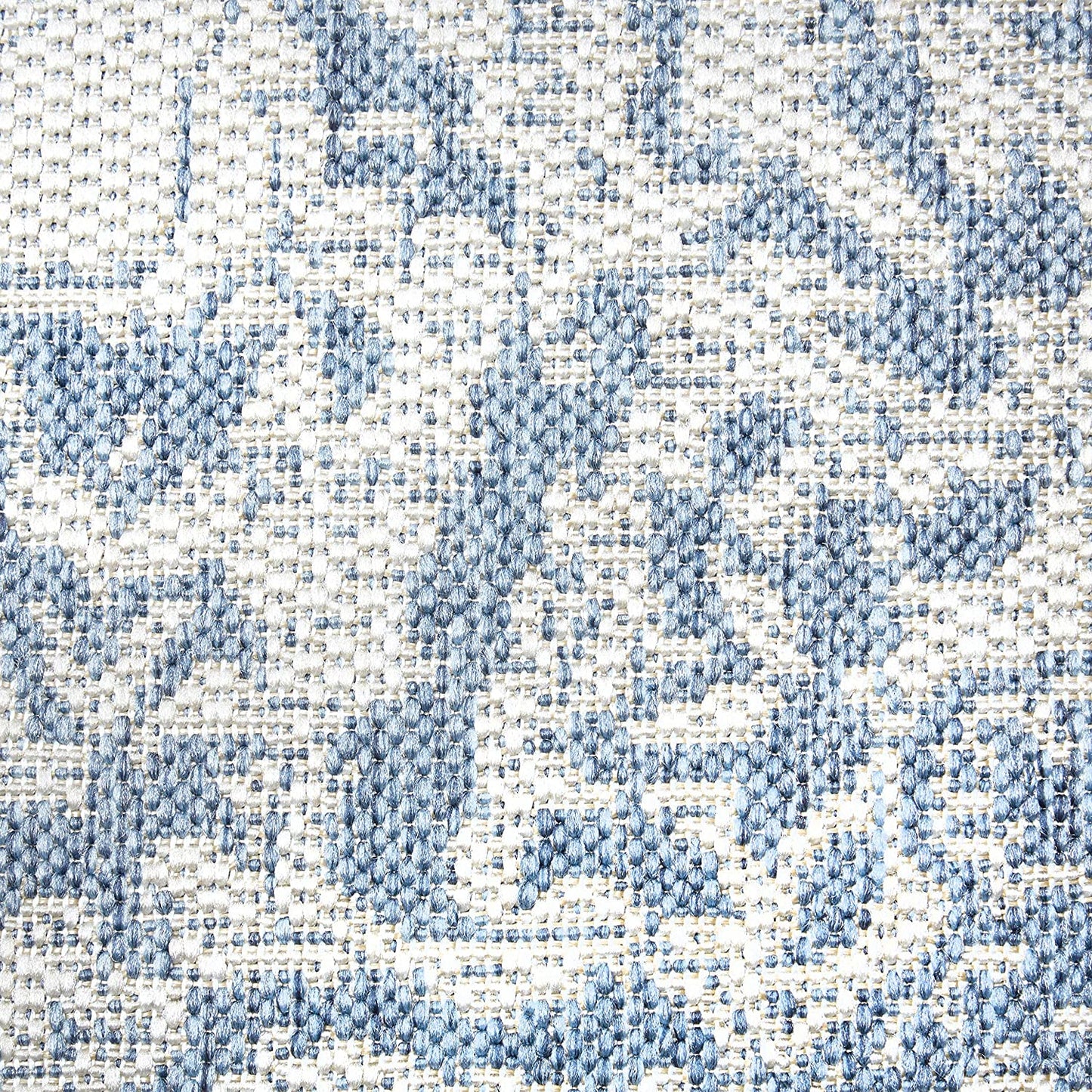 Blue Grey Indoor/Outdoor Area Rug - UV/Weather Resistant