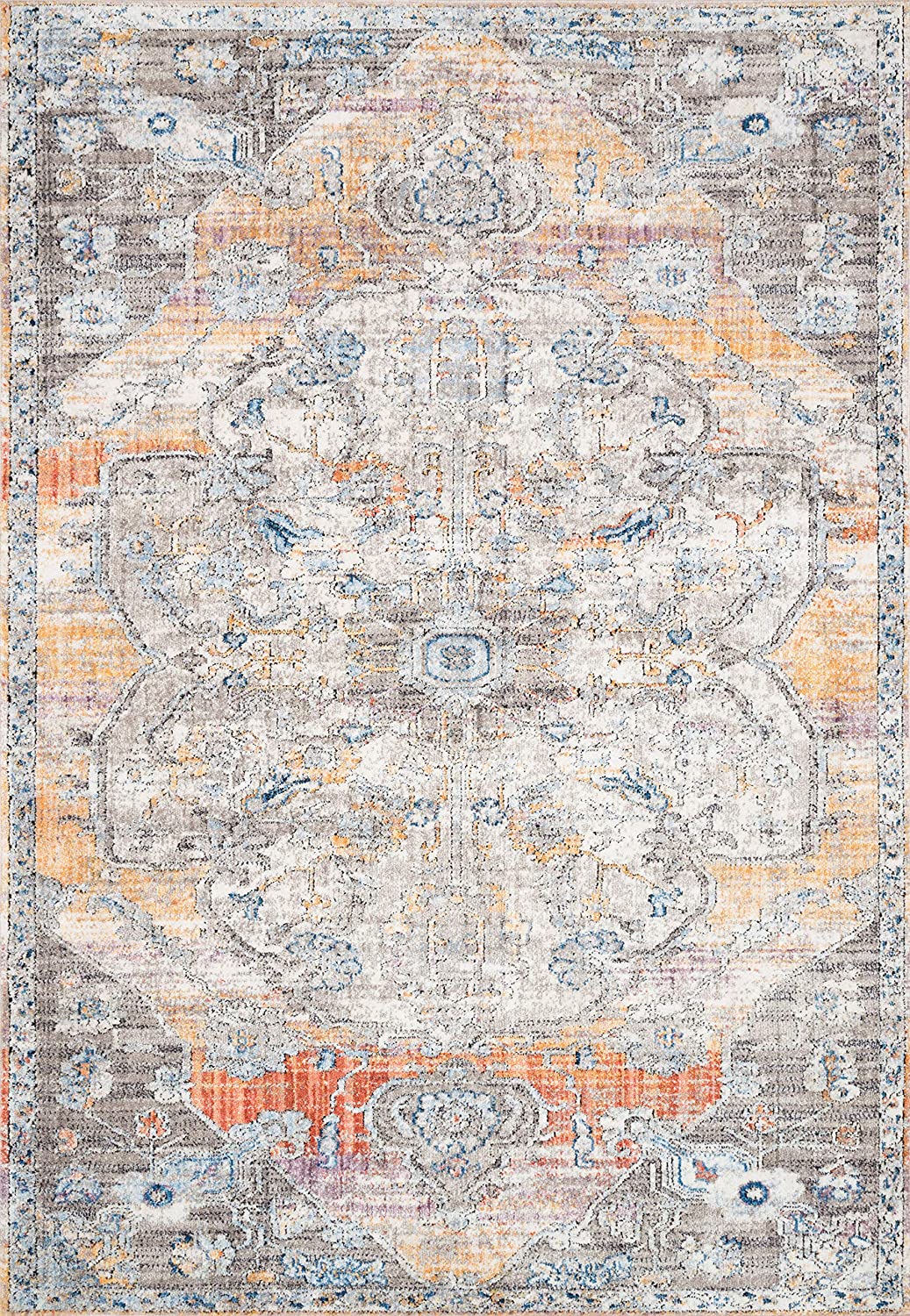 Dante Collection Soft Area Rug Natural/Sunrise
