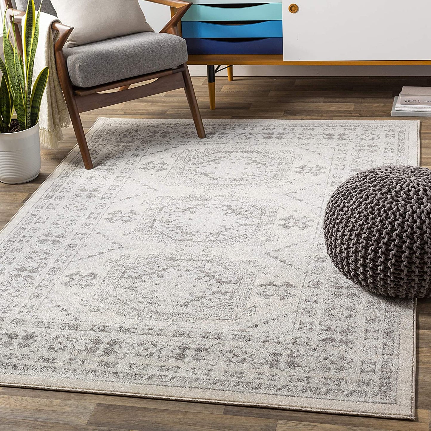 Clarie Soft Area Rug Grey