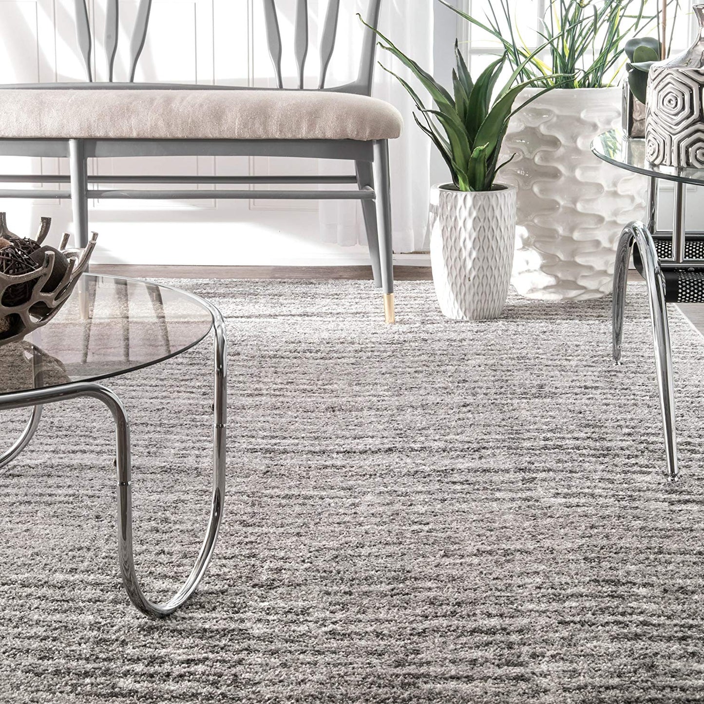 Contemporary Grey Soft Area Rugs
