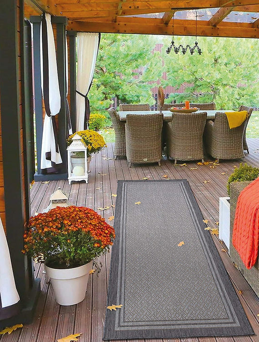Jardin Indoor/Outoor Light Grey Area Rug