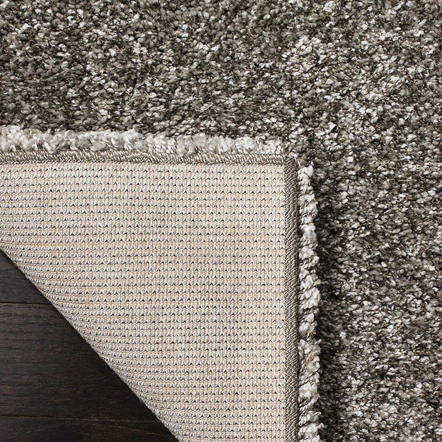 Gray Soft Plush Shag Area Rug