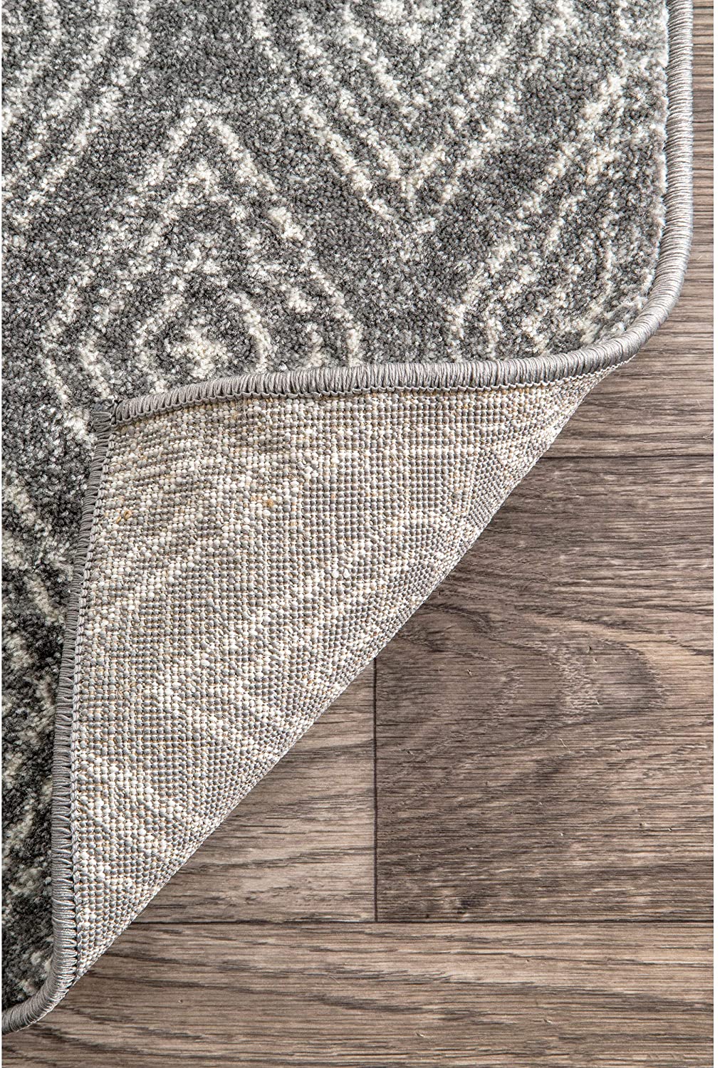 nuLOOM Sarina Diamonds Area Rug, 8' x 10', Dark Grey