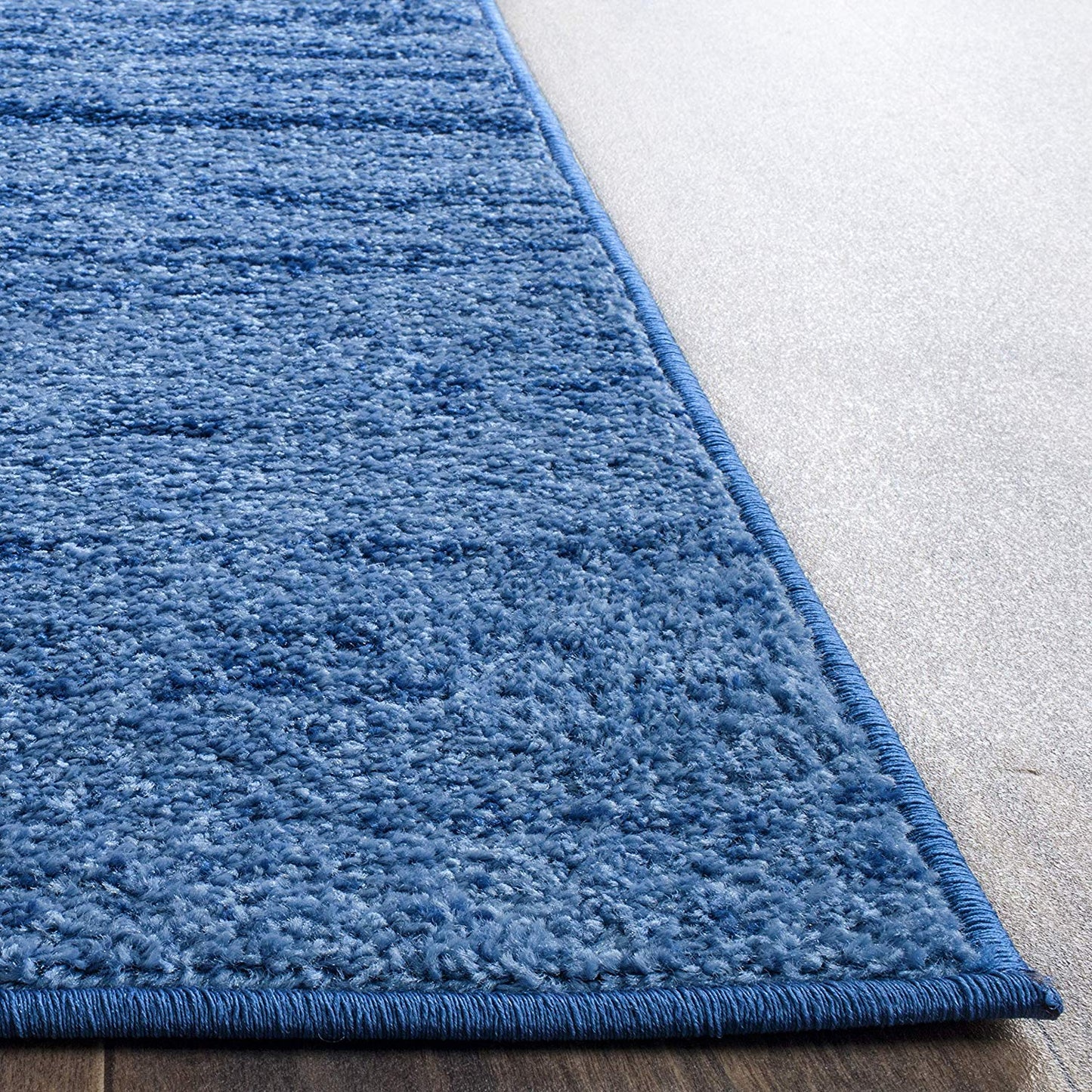 Ombre Blue/Dark Blue Soft Area Rug