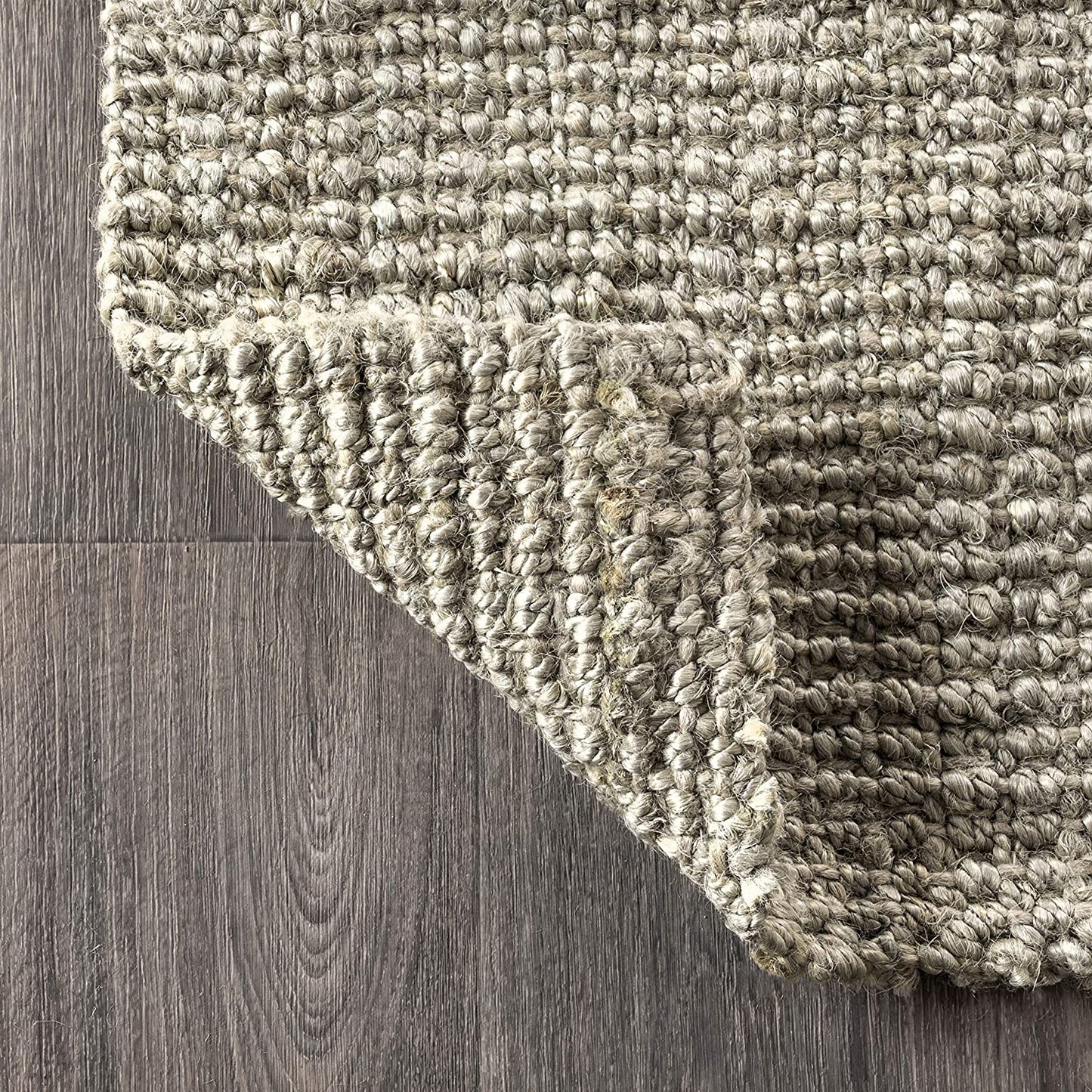 Hand Woven Chunky Jute Area Rug - Multiple Colors