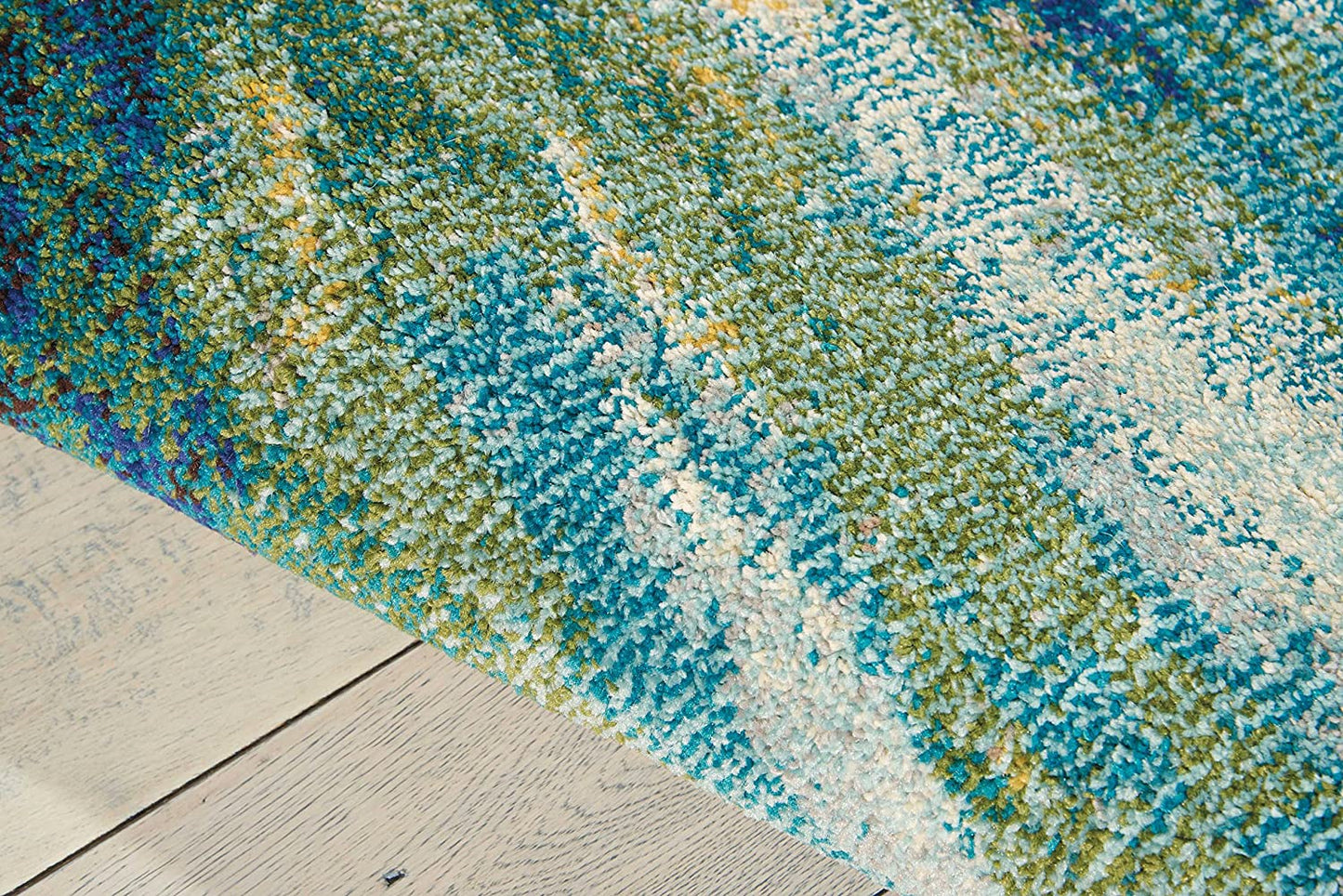 Celestial Modern Bohemian Wave Multicolored Area Rug