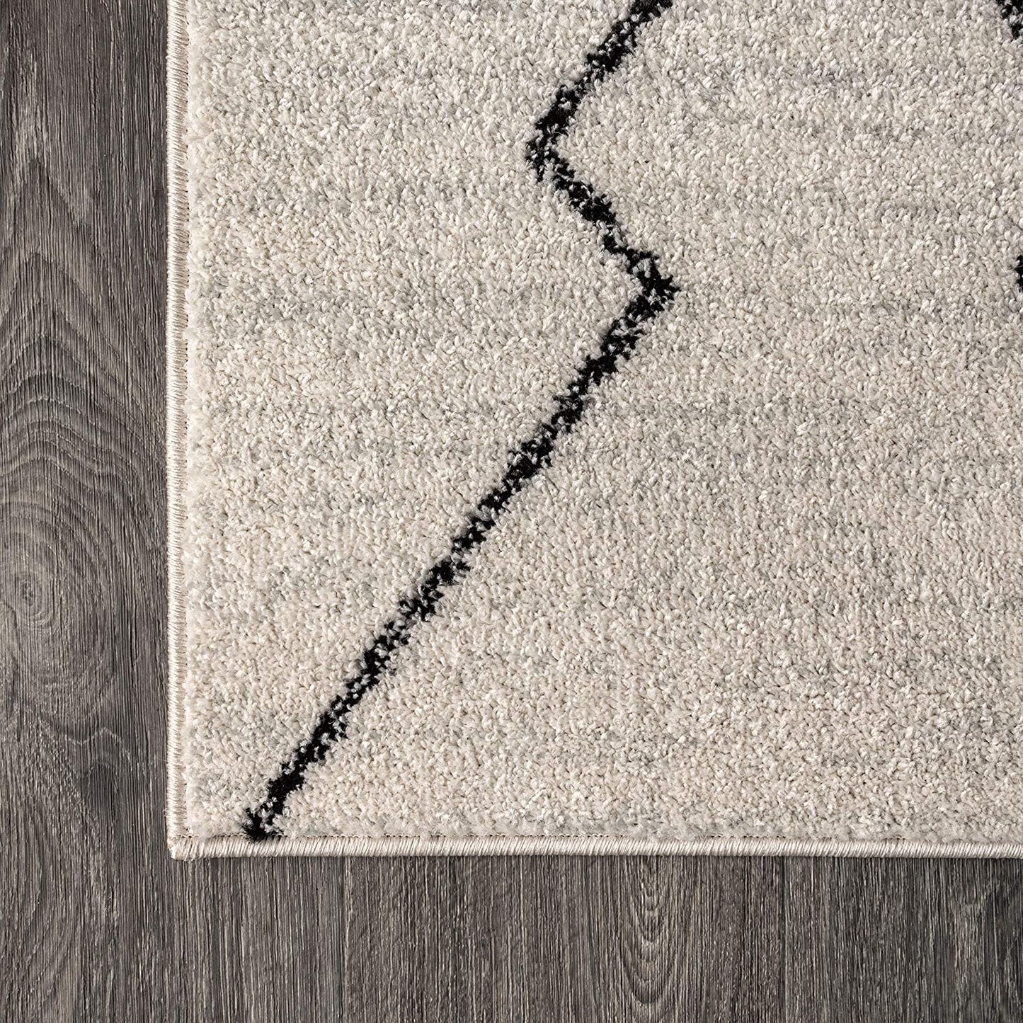 JONATHAN Y soft Area Rug for Bedroom Kitchen Living Room Indoor Black