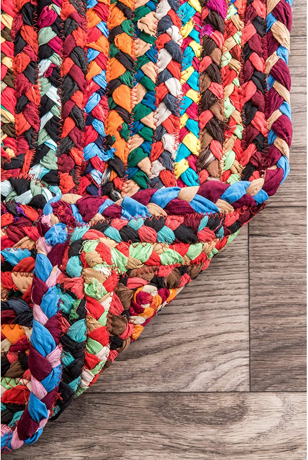 Hand Braided Multi Soft Area Rugs
