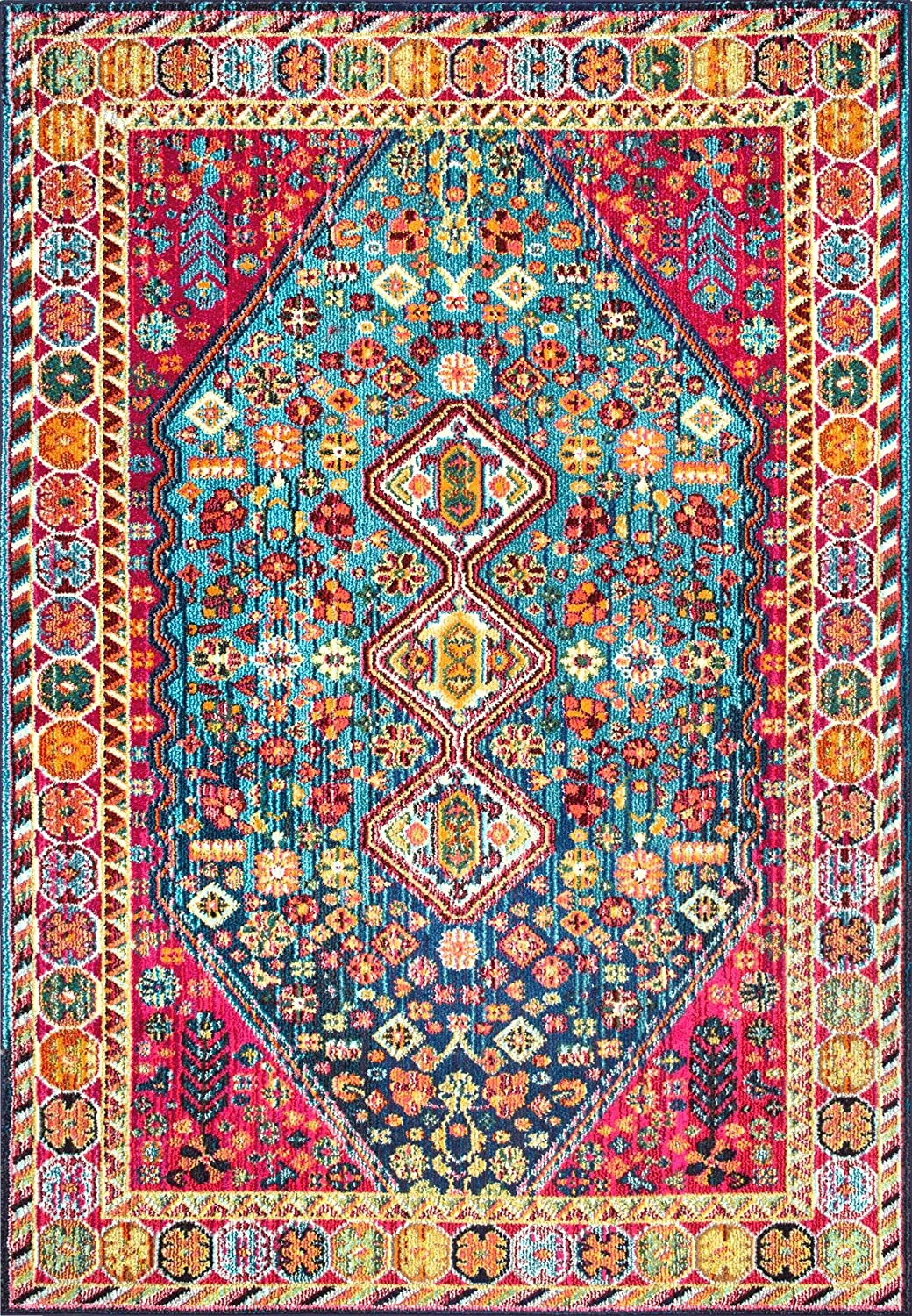 Meadow Vintage Vibrant Area Rug, Multi