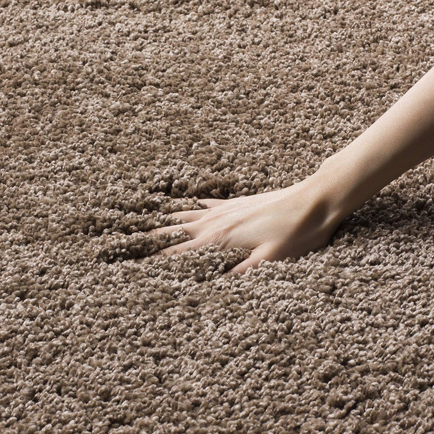 Dark beige Soft Plush Shag Area Rug