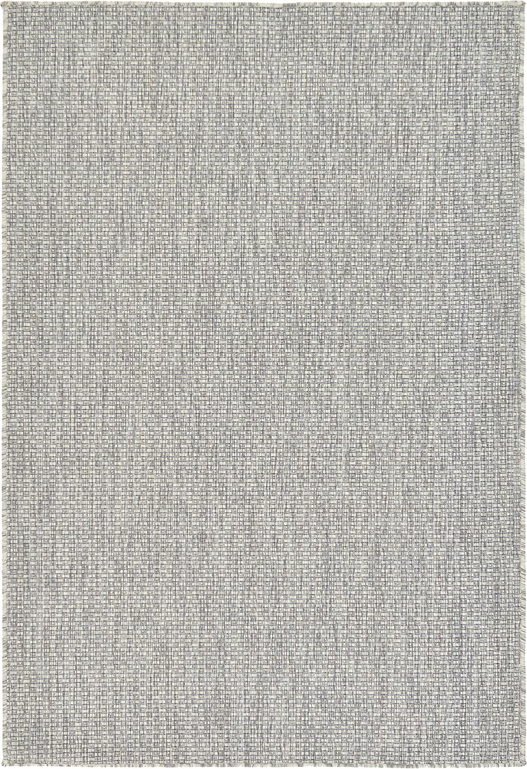 Casual Transitional Indoor Outdoor Flatweave Light Gray Area Rug