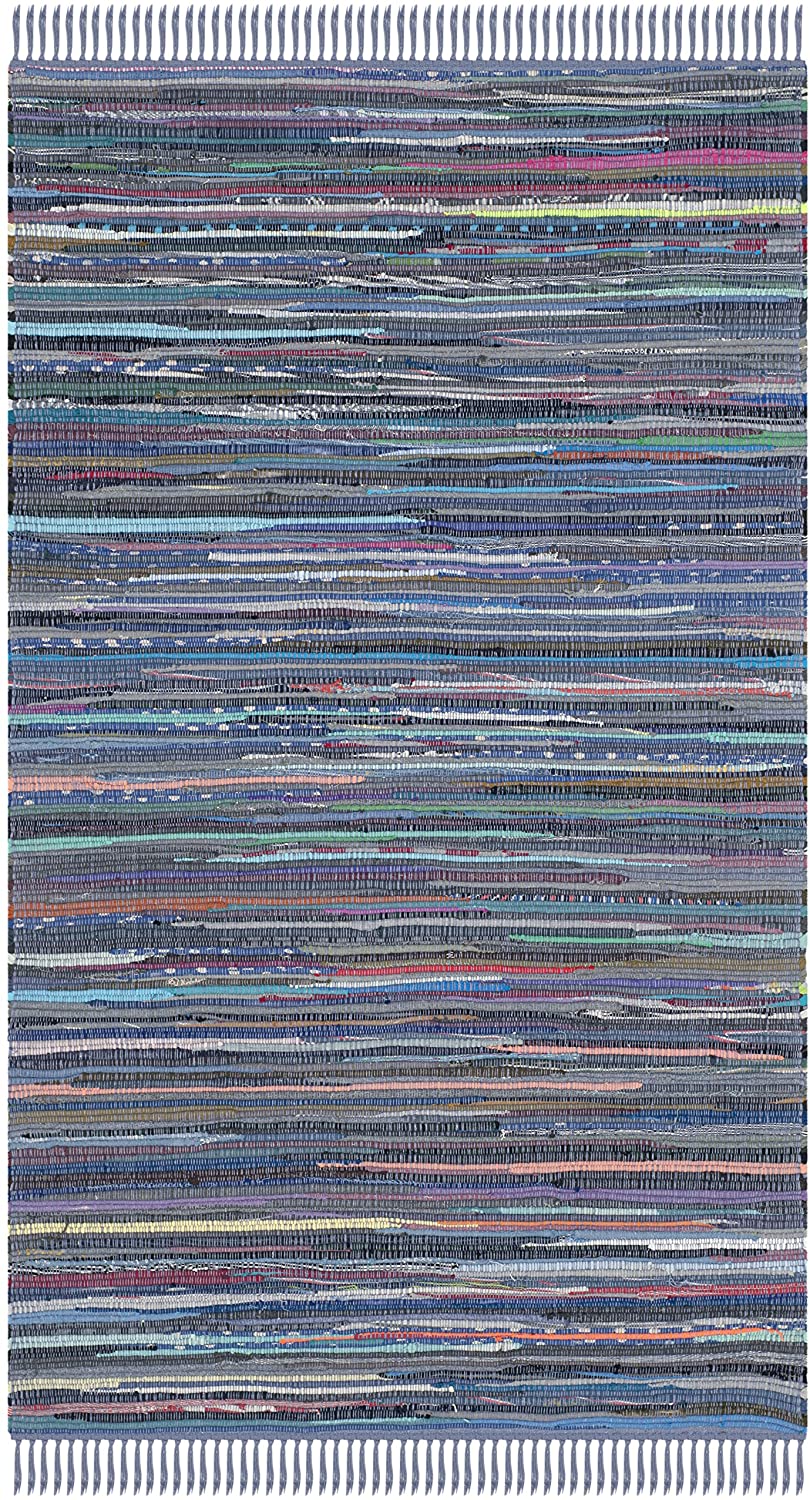 Hand Woven Purple and Multi Cotton Area Rug