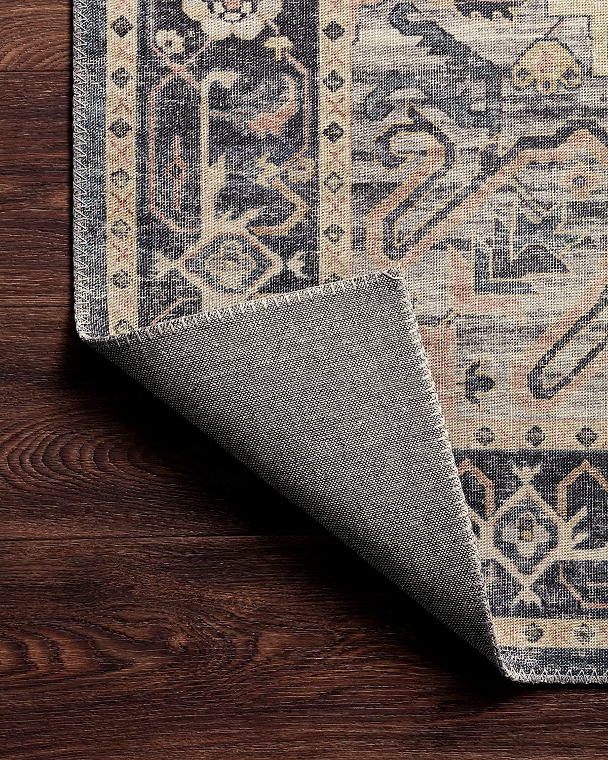 Hathaway Collection HTH-04 Beige / Multi, Traditional Area Rug