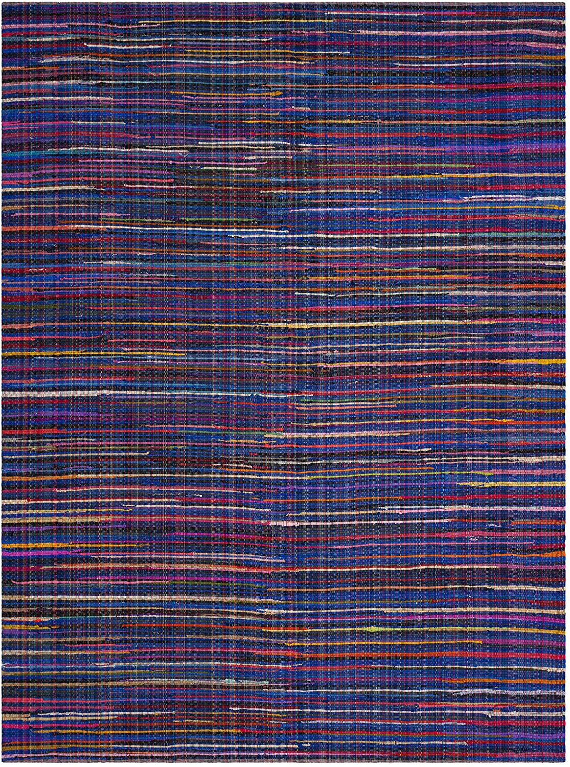 Handmade Blue and Multi Area Rug