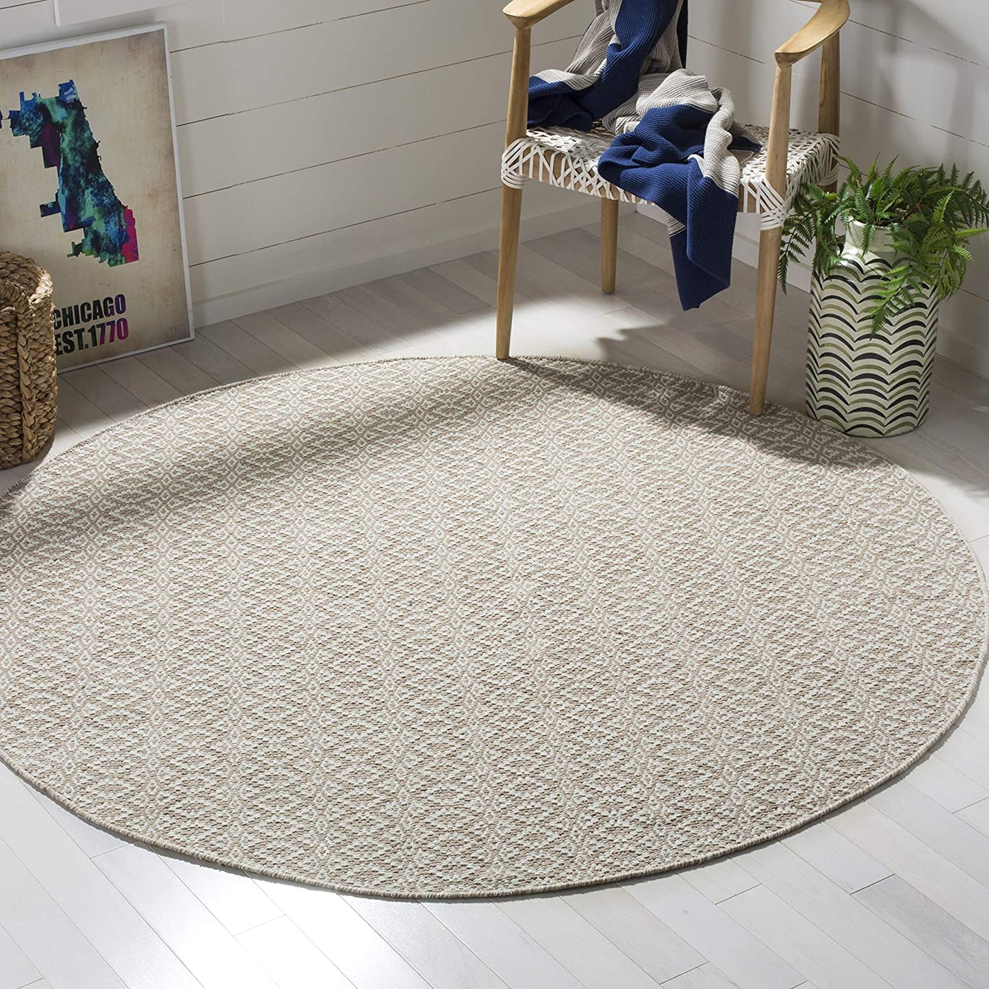 Handmade Cotton Soft Rug, Ivory / Beige