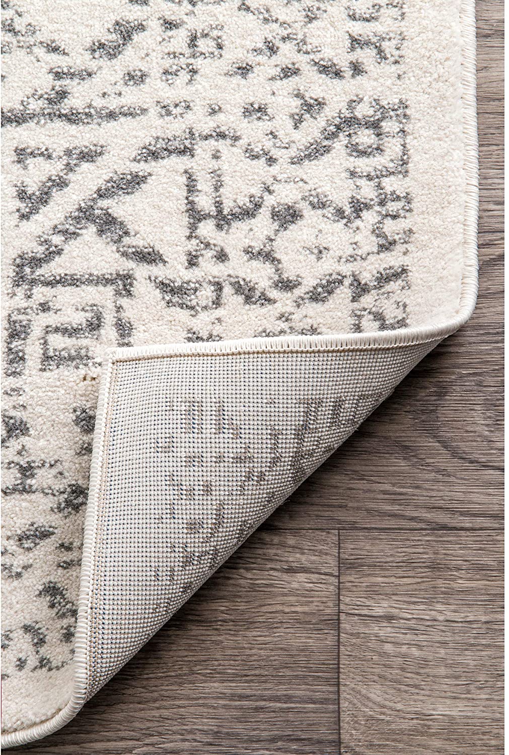 Grey Ivory Bohemian Pattern Soft Area Rugs
