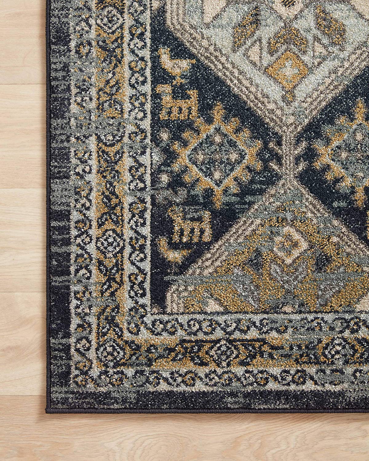 Jocelyn Collection Navy / Blue, Transitional Soft Area Rug