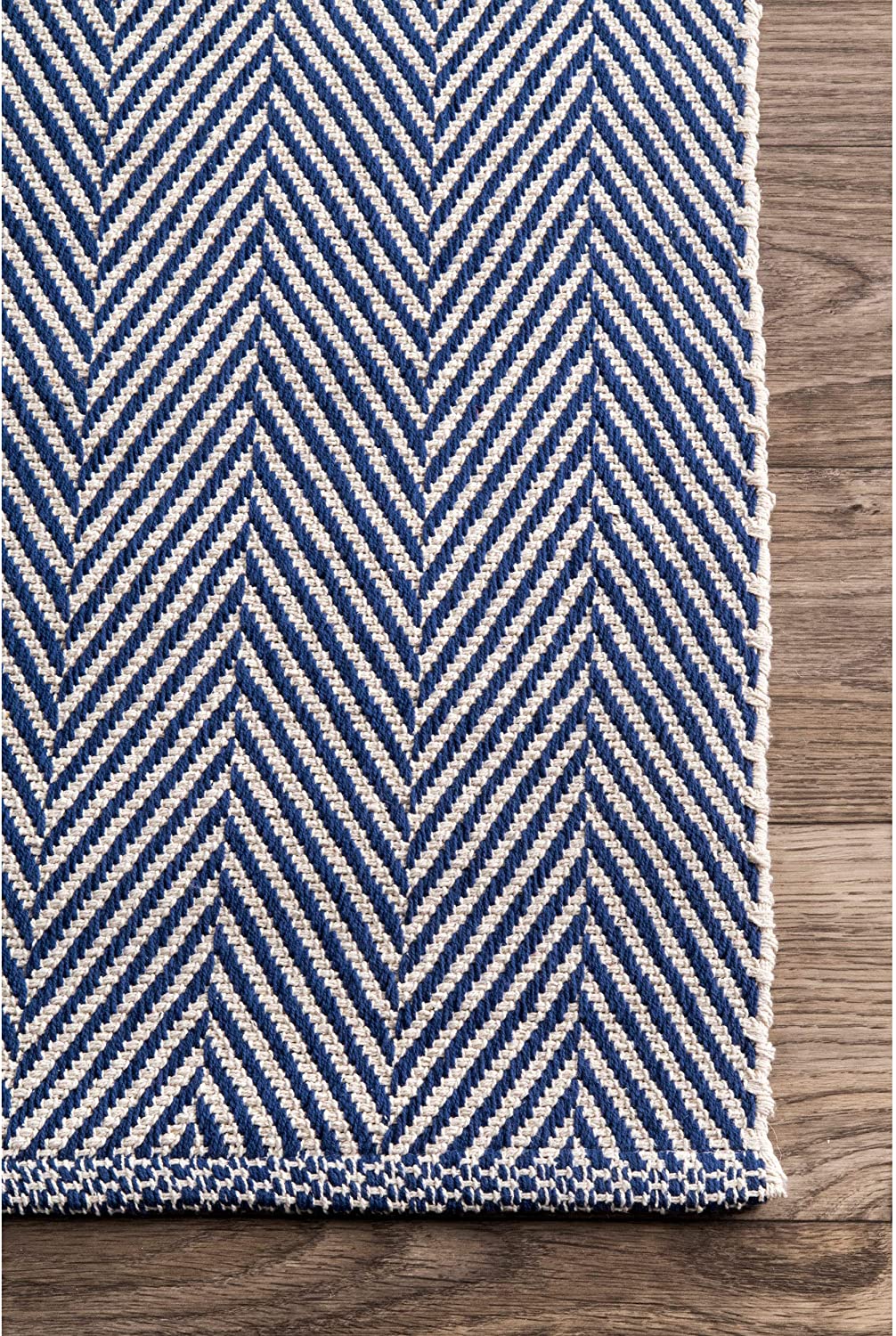 Kimberely Hand Loomed Area Rug, Navy