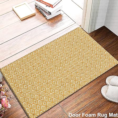 Cushioned Anti-Fatigue Waterproof Non-Slip Heavy Duty Comfort Foam Rug (Black, 18''x30'')