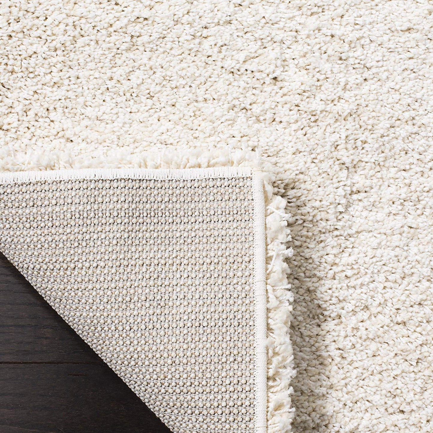 Ivory Soft Plush Shag Area Rug