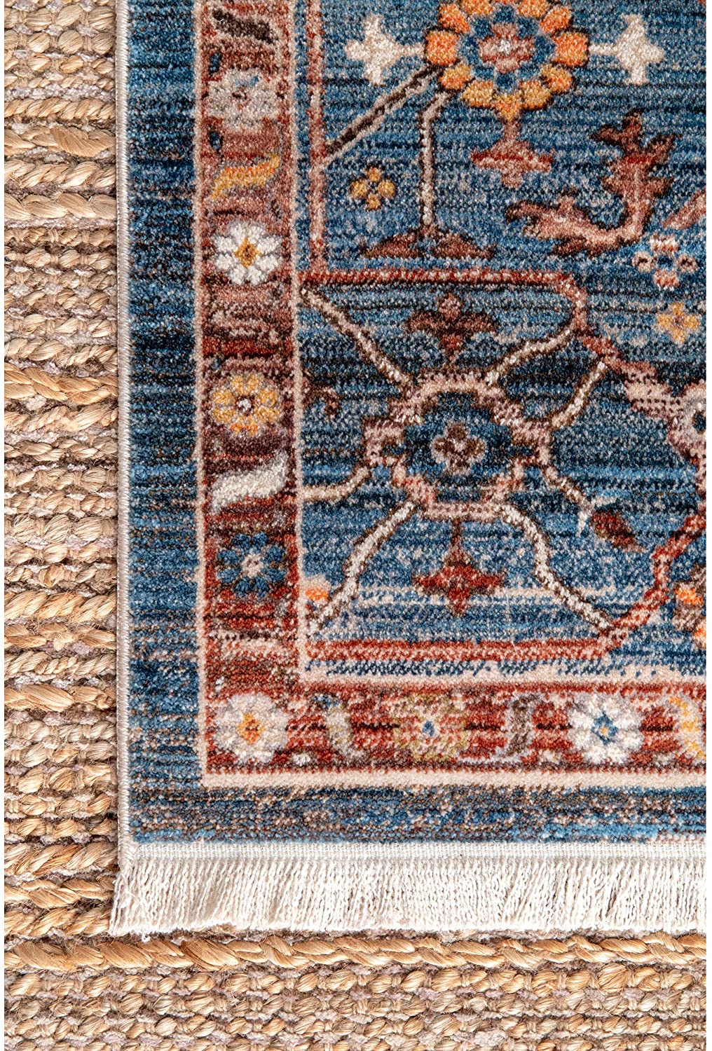 Mabel Tribal Area Rug, Rust
