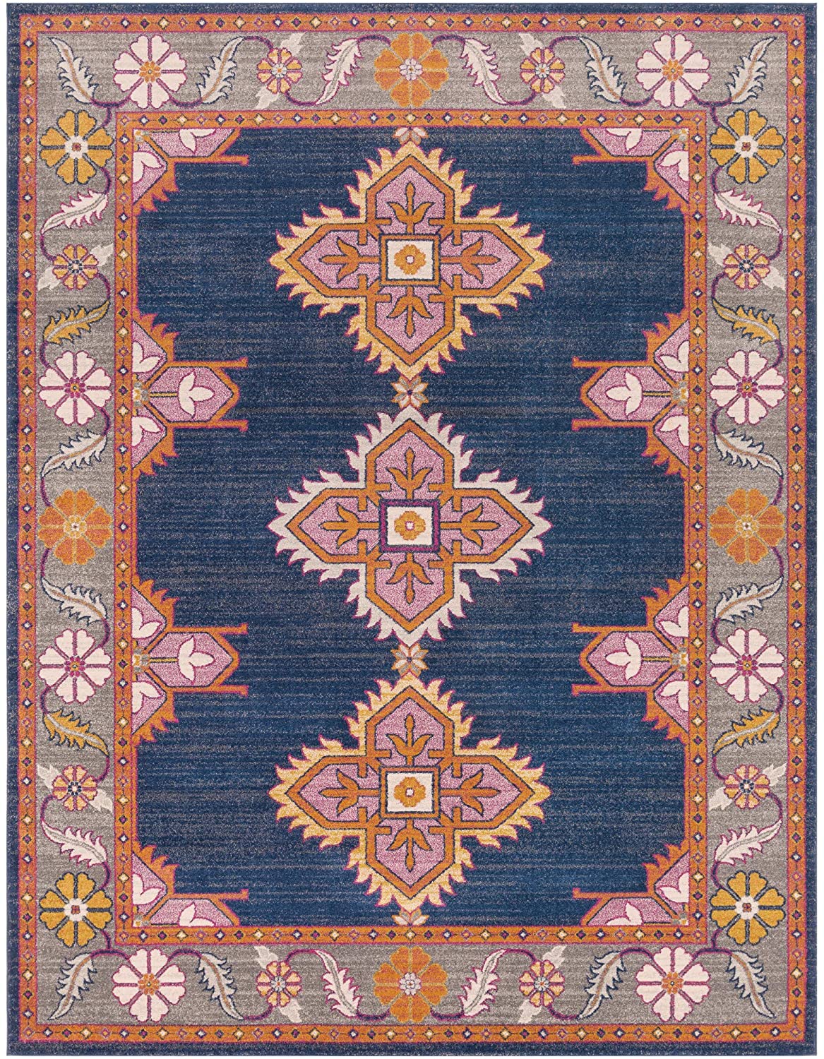 Elodia Soft Area Rug Dark Blue