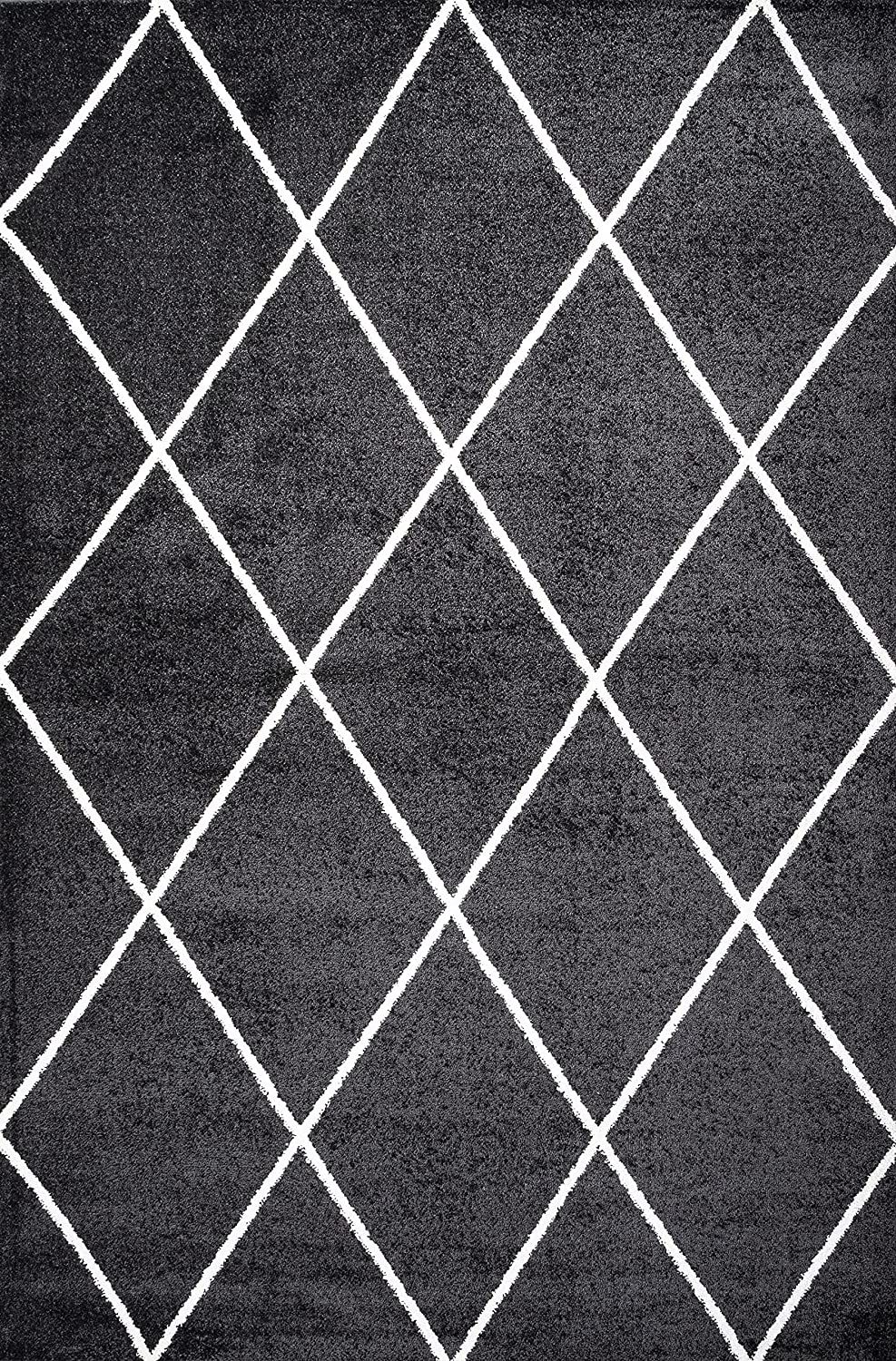 Minimalist Diamond Trellis soft Area Rug