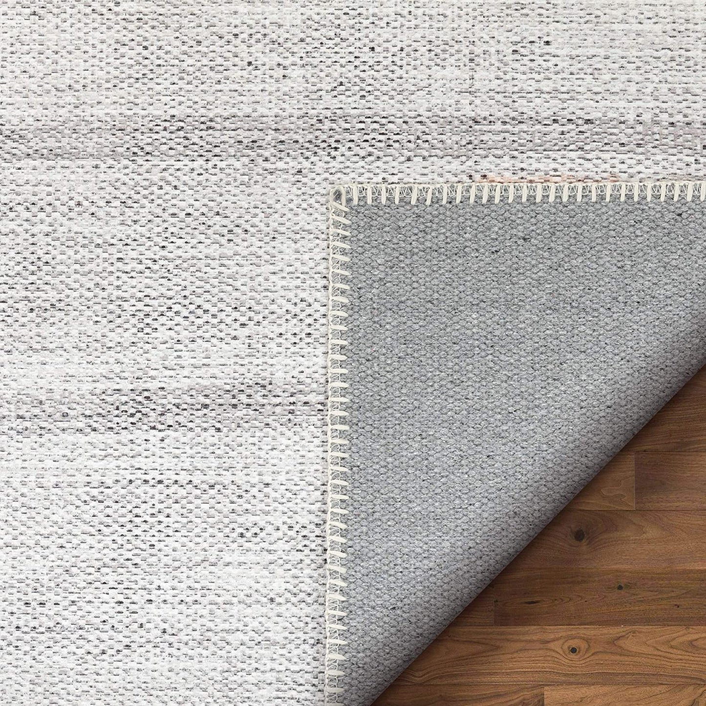 Argonne Grey Machine Washable Vintage Distressed Rug