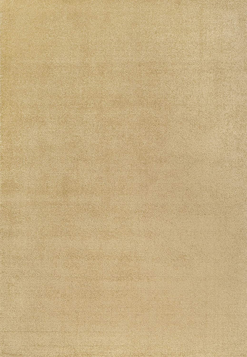 Haze Solid Low-Pile Red Soft Area Rug