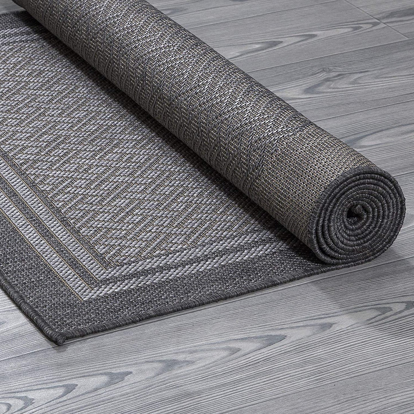 Jardin Indoor/Outoor Light Grey Area Rug