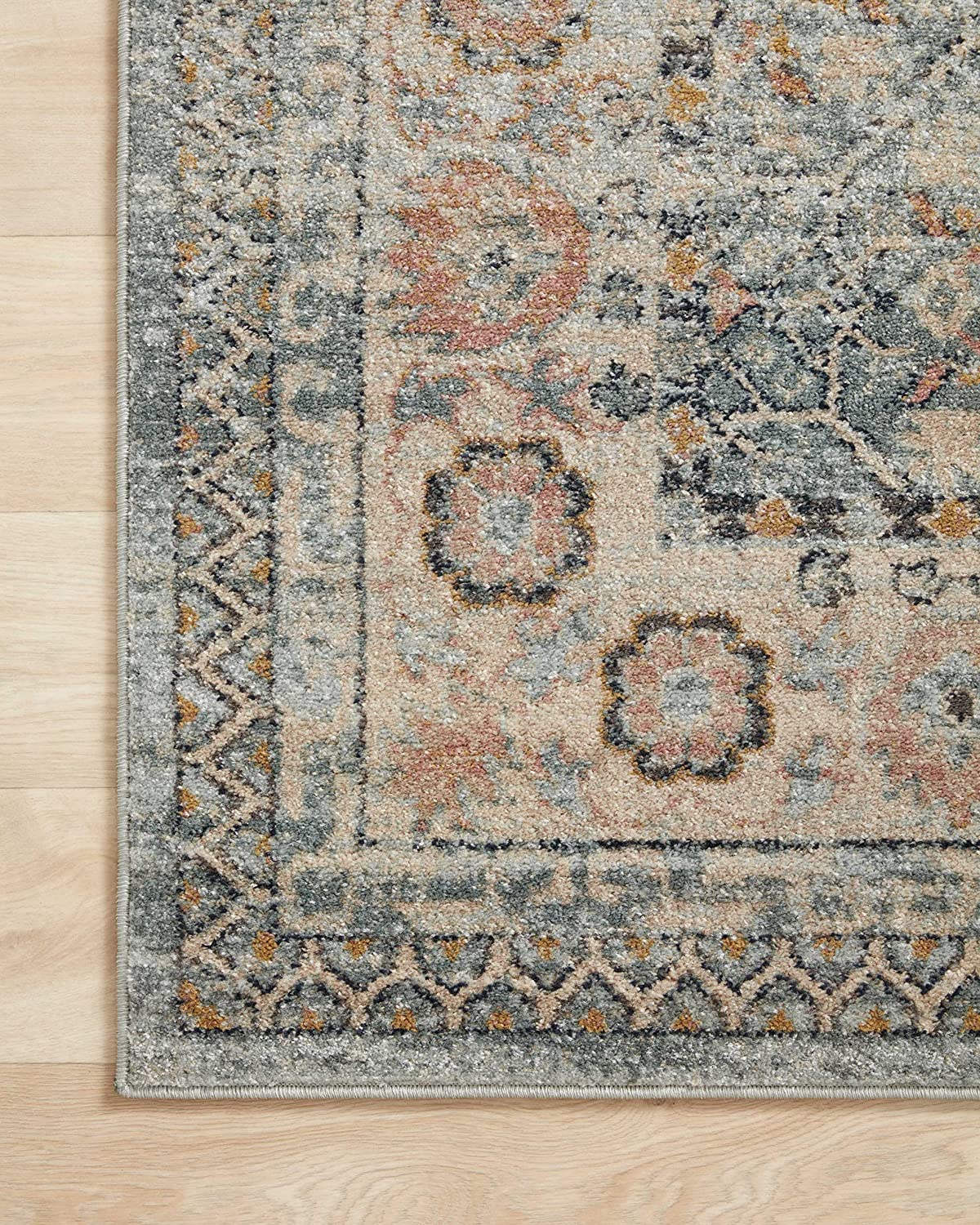 Jocelyn Collection Sky / Multi, Transitional Soft Area Rug