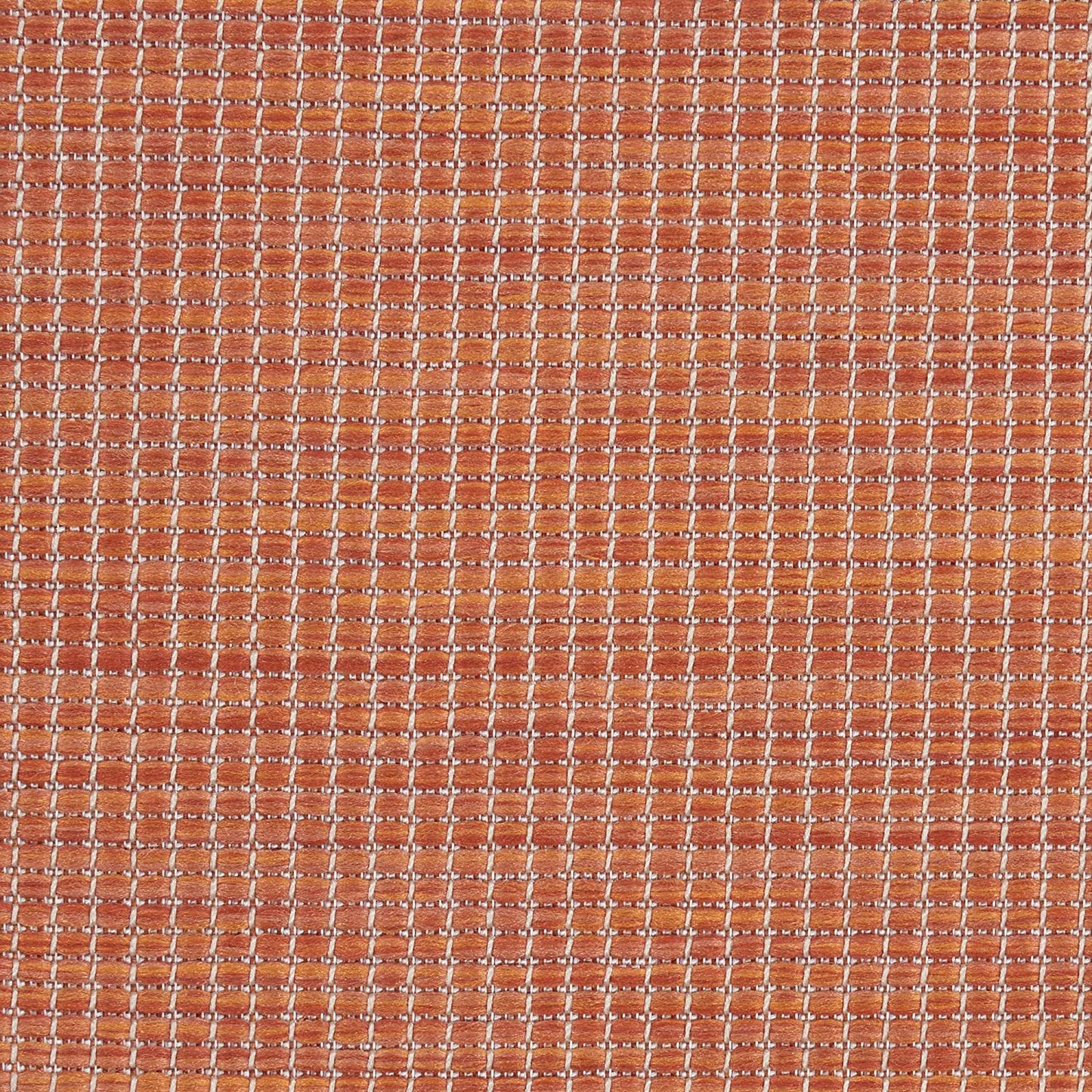 Flat-Weave Indoor/Outdoor Terracotta Soft Area Rug
