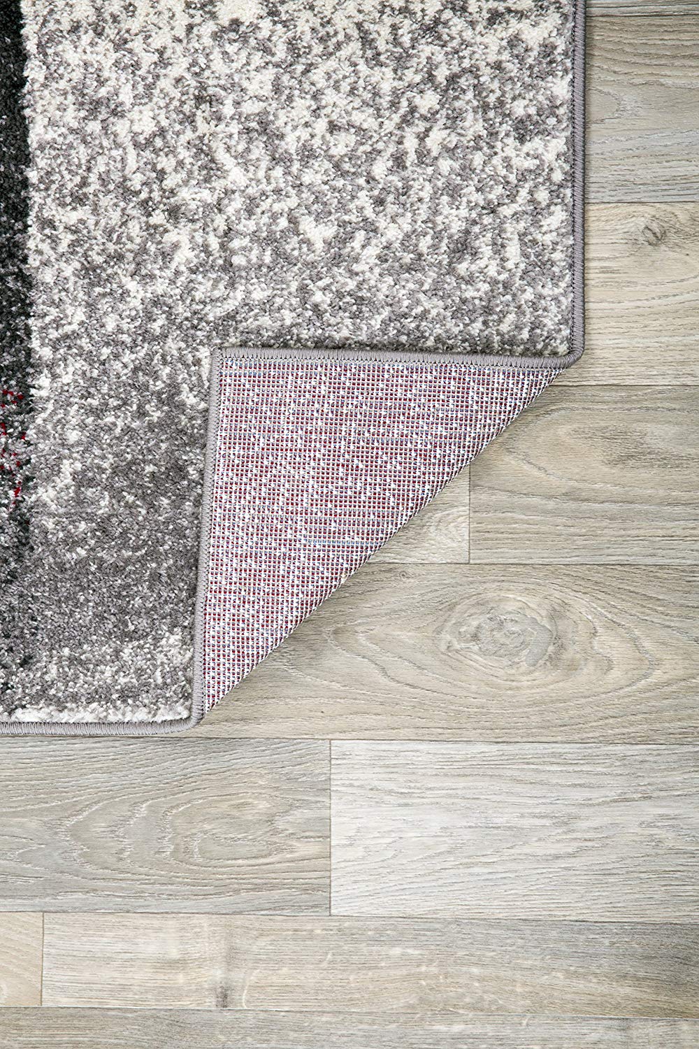Geometric Gray Box Pattern Area Rugs
