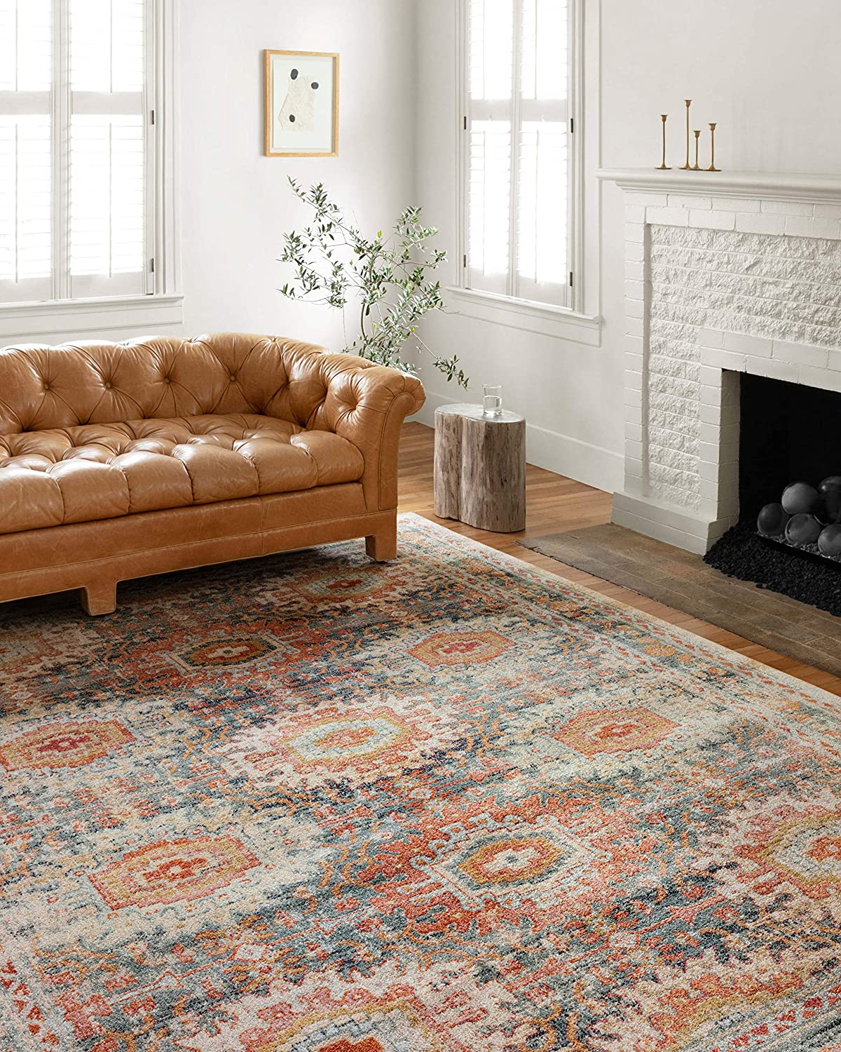 Jocelyn Collection Mist / Multi, Transitional Soft Area Rug