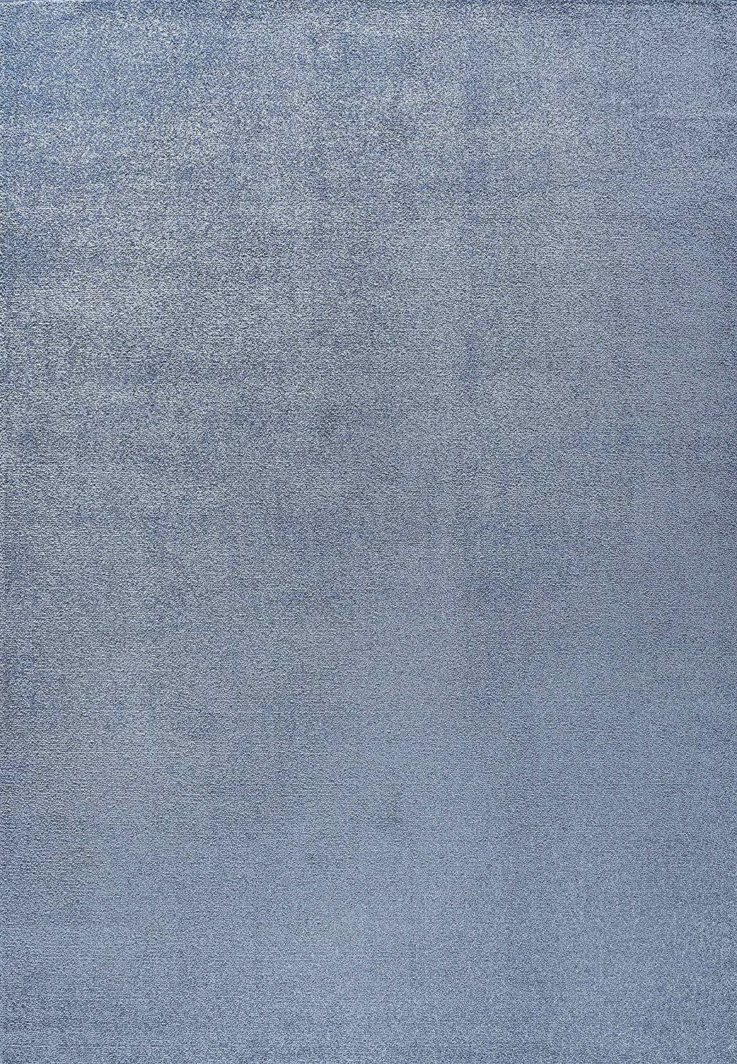 Haze Solid Low-Pile Red Soft Area Rug