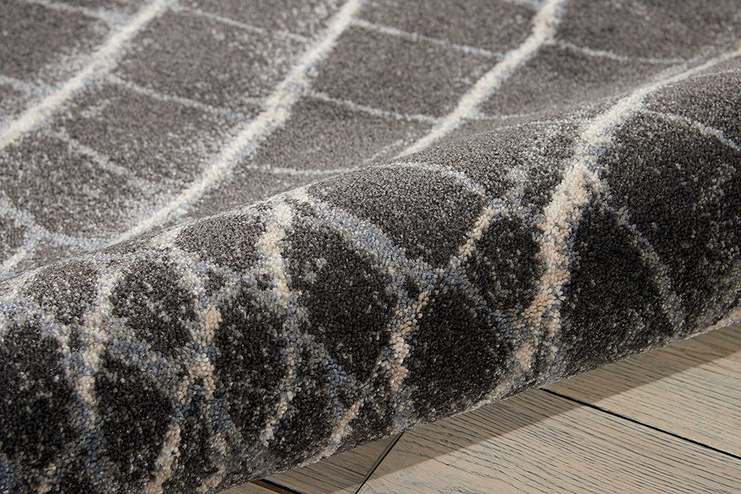 Animal Print Modern Contemporary Charcoal Polyester Area Rug