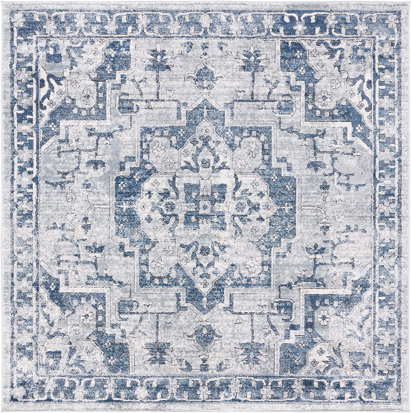 Area Rug Navy / Ivory