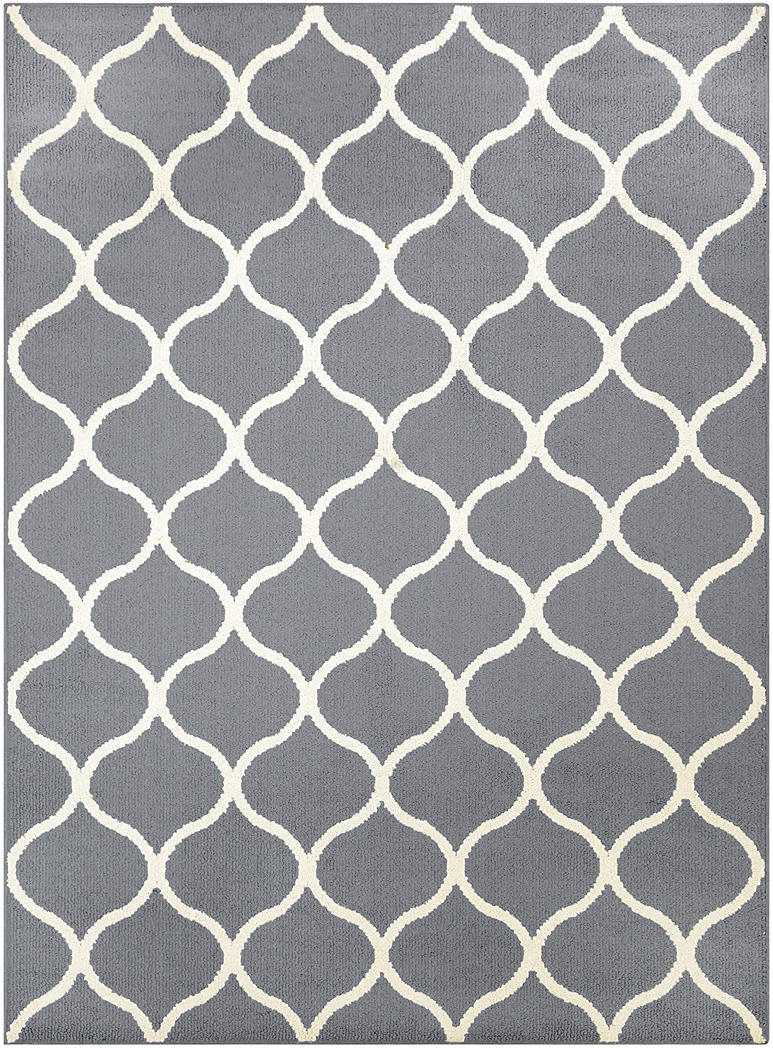 Maples Rugs Rebecca Contemporary Area Rugs Grey/White