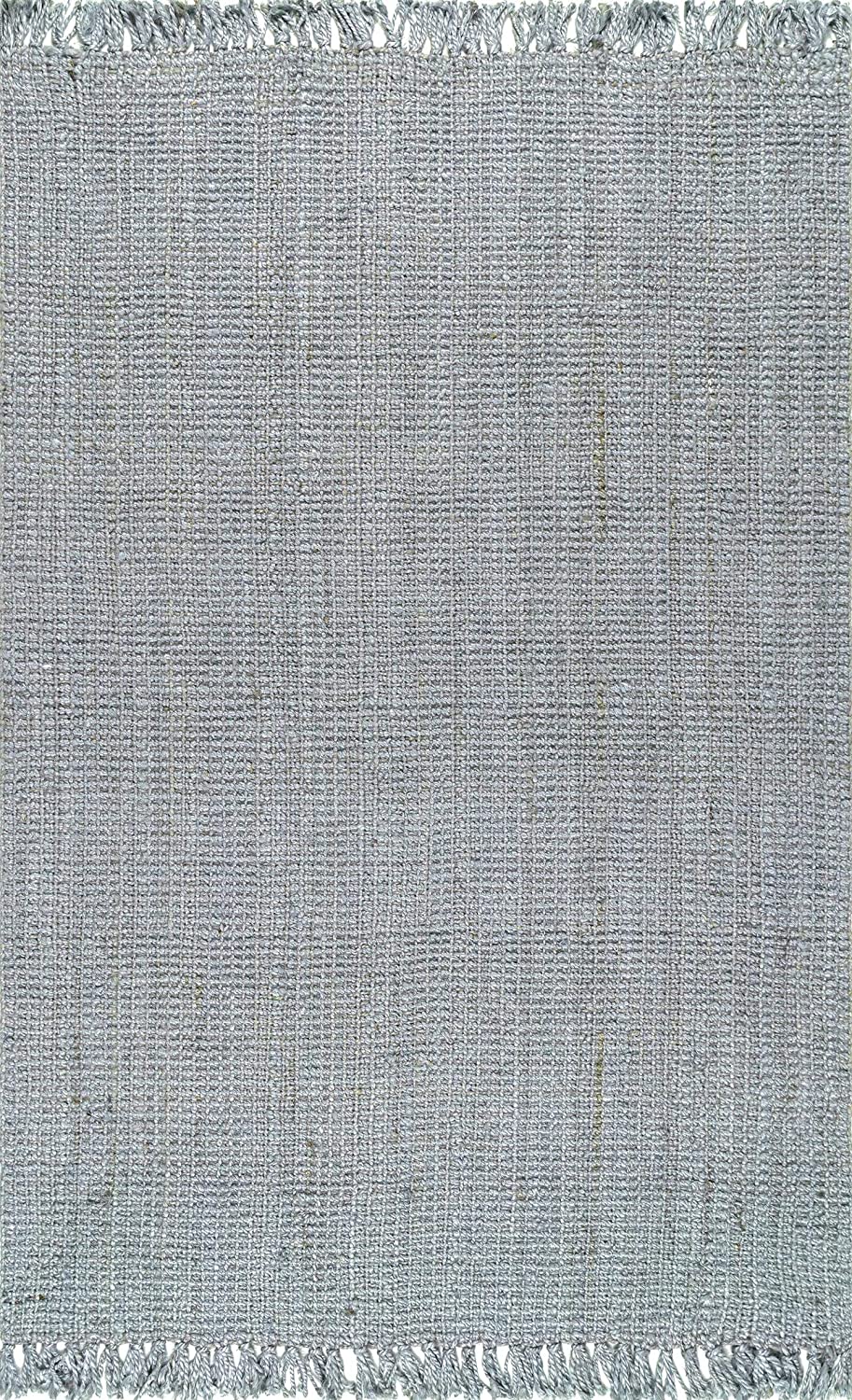Chunky Loop Grey Jute Rug