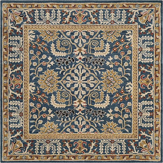 Antiquity Collection Handmade Traditional Oriental Premium Wool Area Rug Dark Blue / Multi