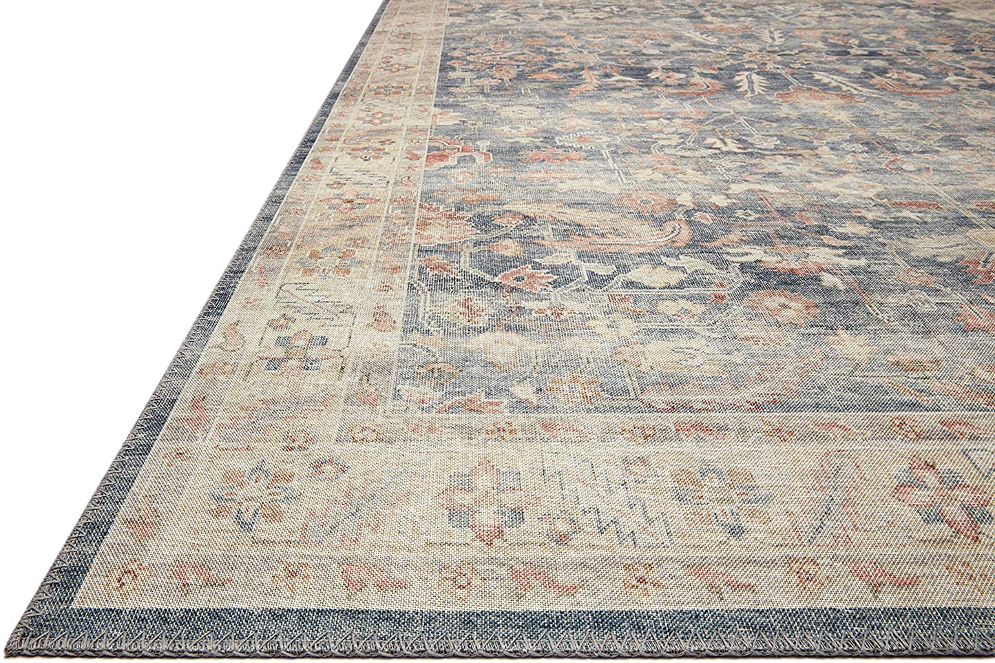 Hathaway Collection Blush / Multi Traditional Soft Area Rug